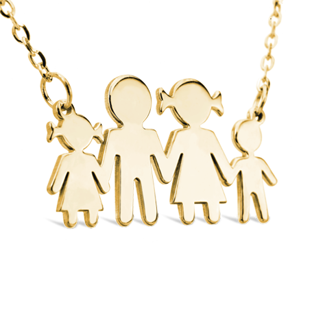 Family Necklace  - Medium Size