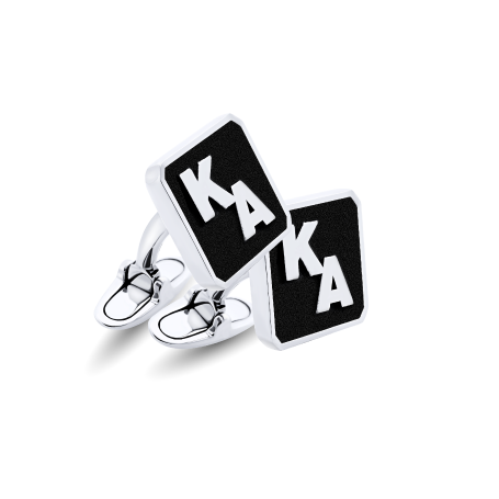 Personalized Square Cufflinks with Two Initials and Engraving