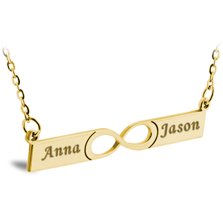 Love Necklace with Central Infinity Symbol