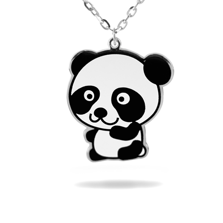 Animal Necklace with Enamel - PANDA